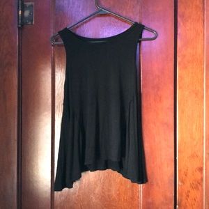 Flowy black tank